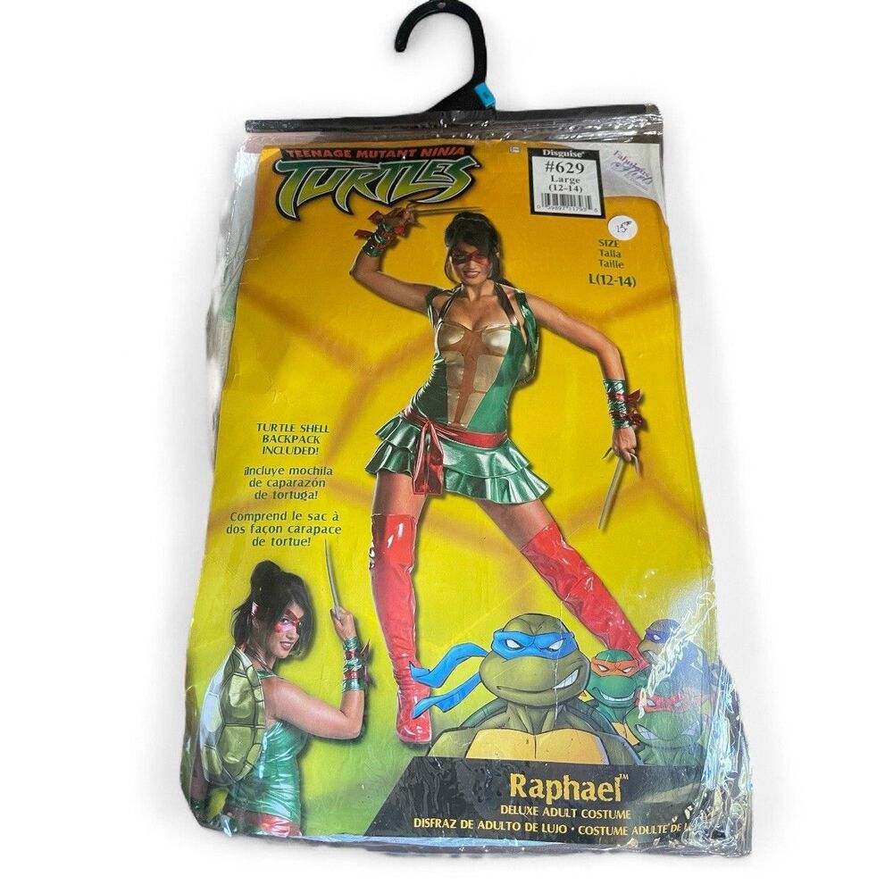 Halloween Costume Women’s TMNT Raphael Size L Teenage Mutant Ninja Turtles